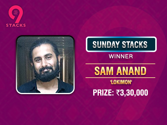 Sam Anand continues red hot run; wins Sunday Stacks