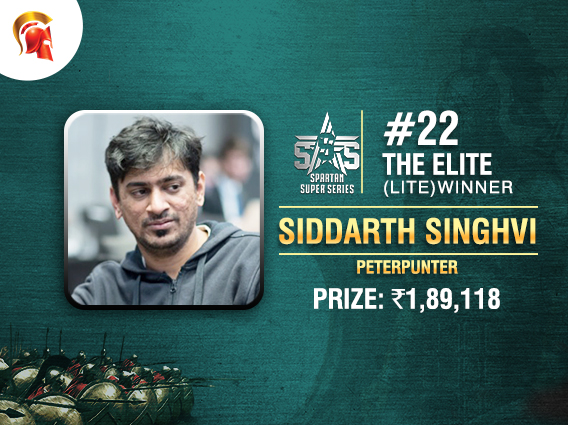 Siddarth Singhvi wins The Elite (Lite) at Spartan's SSS