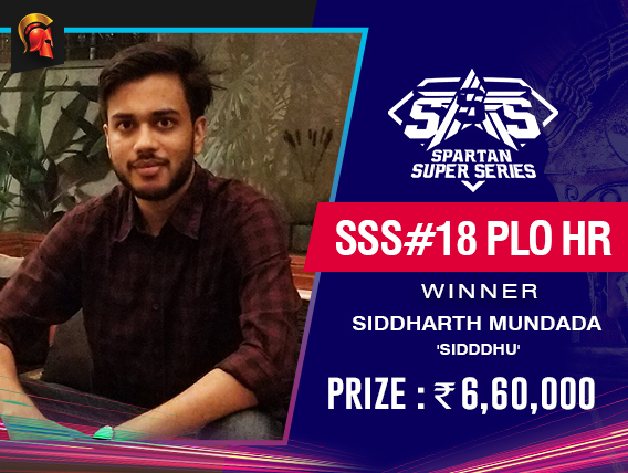 Siddharth Mundada wins Spartan Day 3 SSS PLO HR