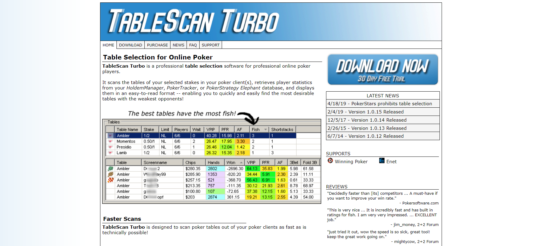 TableScan Turbo - top poker tools and software