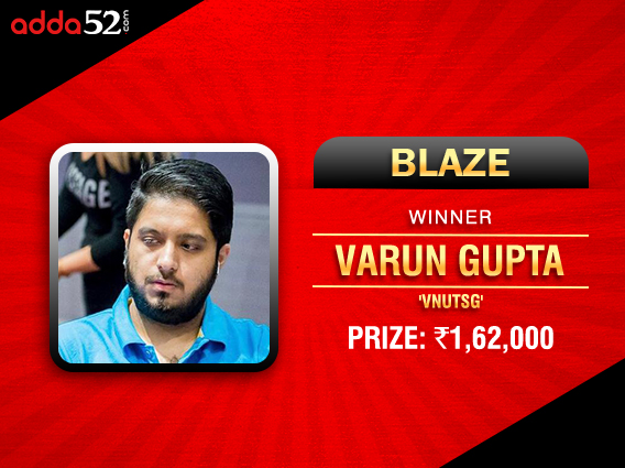 Varun Gupta Blazes to victory on Adda52