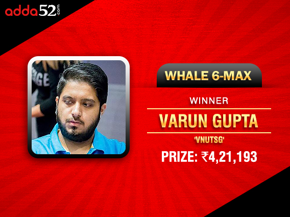 Varun Gupta tames Whale on Adda52