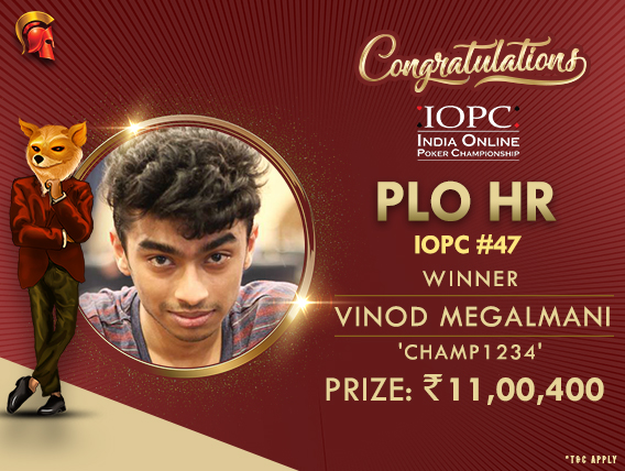 Vinod Megalmani ships PLO HR on IOPC Day 8