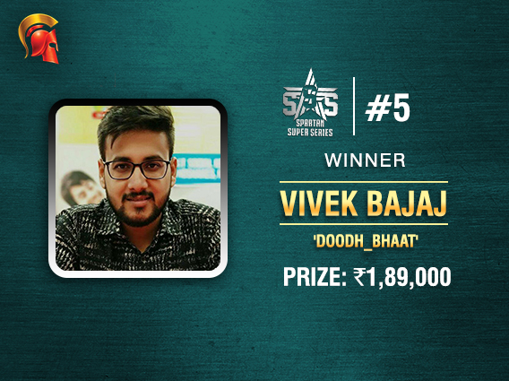 Vivek Bajaj ships SSS Event #5 on Spartan