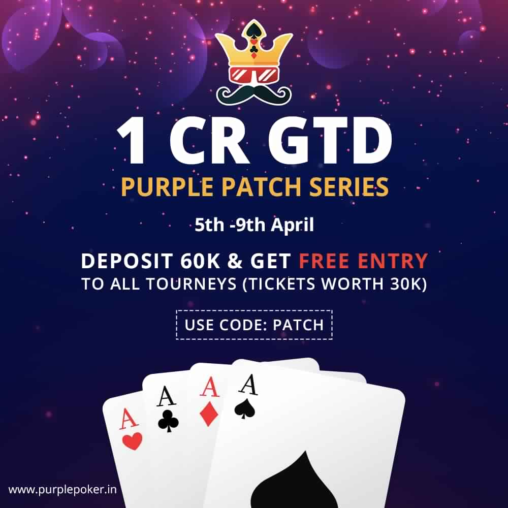 Purple Poker announces 1CR GTD series starting today