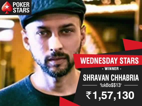 Shravan Chhabria wins PokerStars India Wednesday Stars