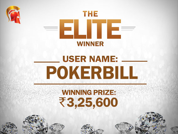 ‘pokerbill’ wins The Elite at Spartan for INR 3,25,600