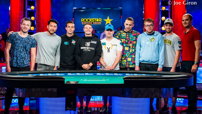 2018 WSOP Main Event Final Table Set