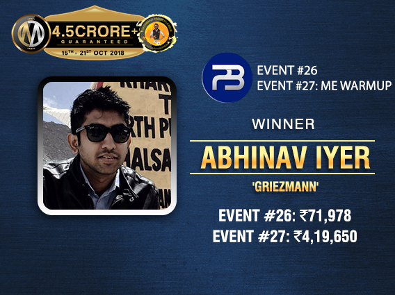 Abhinav Iyer bags two titles on PPL Day 6