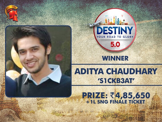 Aditya Chaudhary wins Destiny on The Spartan Poker