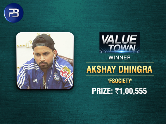 Akshay Dhingra ships ValueTown on PokerBaazi