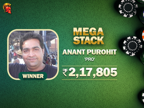 Anant Purohit wins Diwali Special Mega Stack