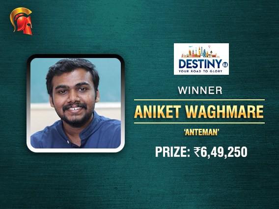 Aniket Waghmare books ticket to another Destiny Finale