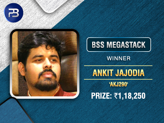 Ankit Jajodia wins BSS MegaStack on PokerBaazi