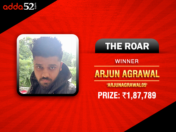 Arjun Agrawal wins on consecutive days on Adda52