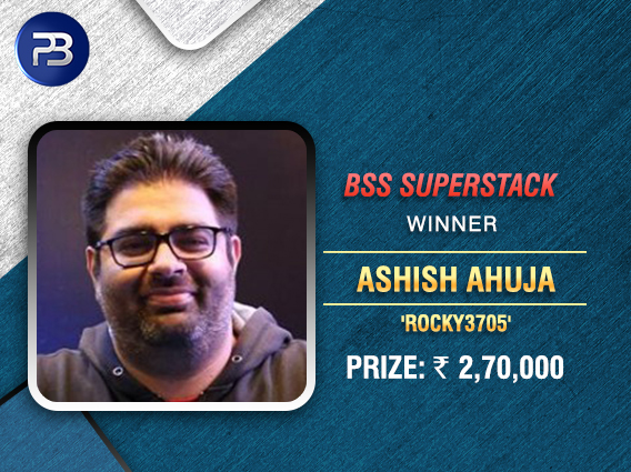 Ashish Ahuja wins BSS SuperStack title on PokerBaazi