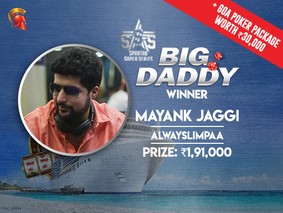 Big Daddy Mayank Jaggi wins trip to Goa