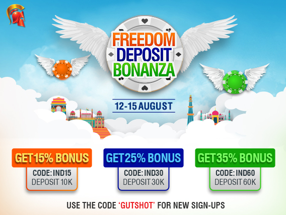 Freedom Deposit Bonanza at Spartan