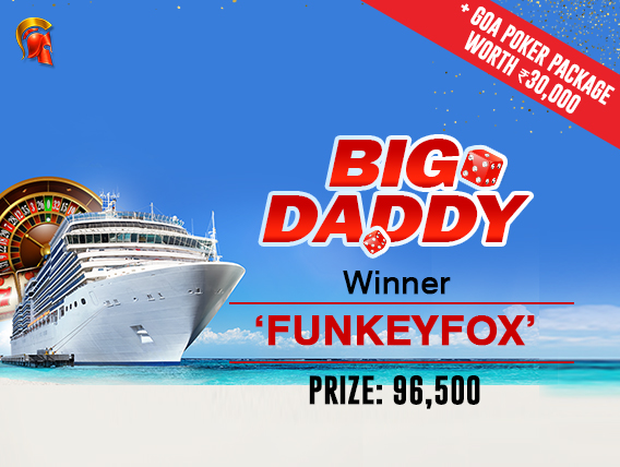 'FunkeyFox' wins trip to Big Daddy Casino in Goa