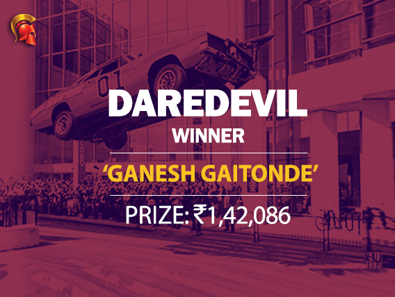 'Ganesh Gaitonde' wins this week's Spartan DareDevil