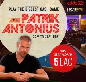 High-Stakes Pro Patrik Antonius to visit India this month!