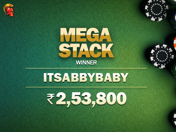 Itsabbybaby wins Mega Stack on The Spartan Poker