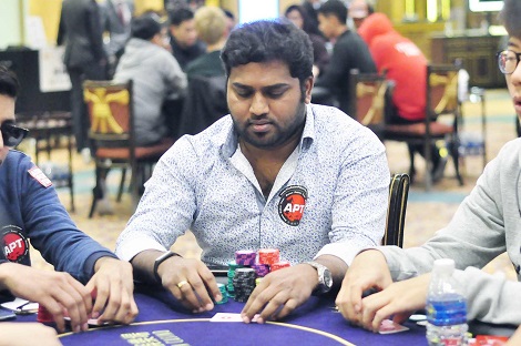 Kalyan Chakravarthy in Day 2 of Jeju Red Dragon High Roller