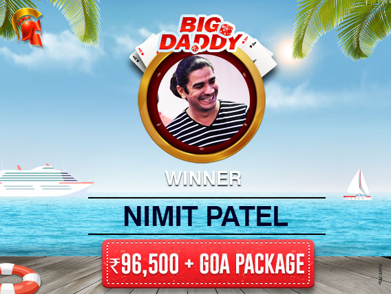 Nimit Patel wins Big Daddy on Spartan; wins trip to Goa.jpg