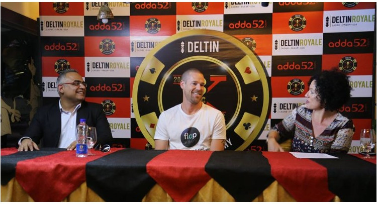 Patrik Antonius celebrates with Delta Corp in Goa