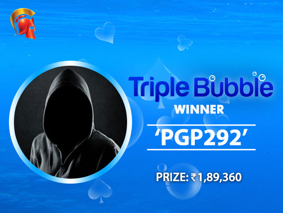 'Pgp292' ships Triple Bubble at Spartan