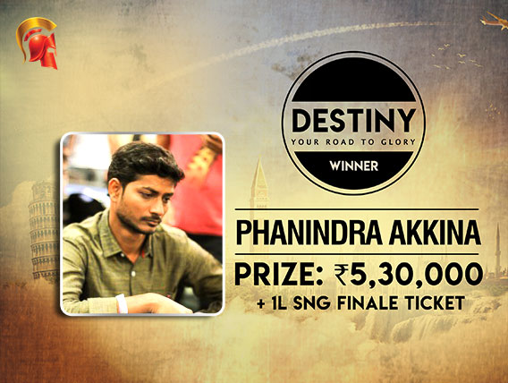 Phanindra Akkina wins third Destiny tournament on Spartan