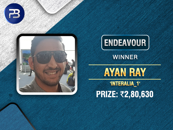 PokerBaazi's latest Endeavour title goes to Ayan Ray!