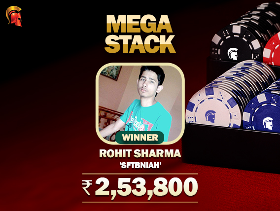 Rohit Sharma wins Mega Stack on Spartan