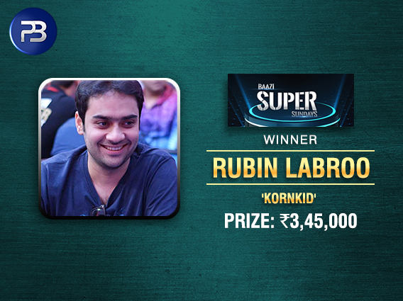 Rubin Labroo claims PokerBaazi's BSS SuperStack title