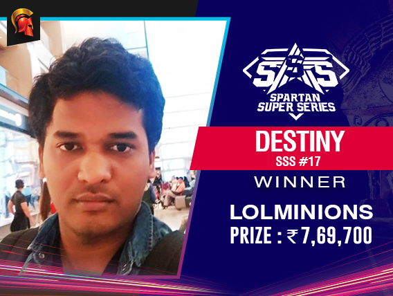 Sagar Choudhury wins Holi special SSS Destiny on Spartan