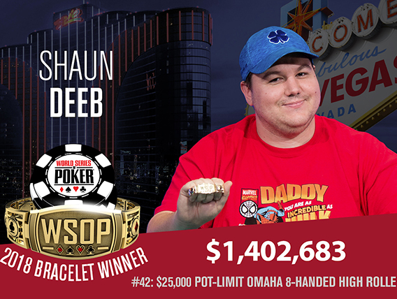 Shaun Deeb wins 3rd bracelet in 25k PLO Highroller