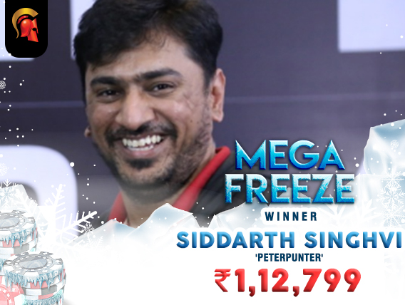 Siddarth Singhvi wins Spartan Mega Freeze after 3-way deal