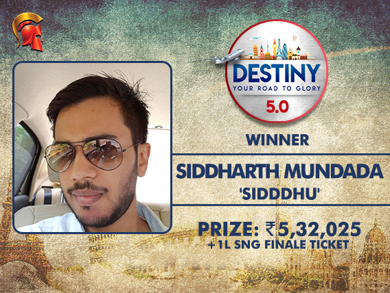 Siddharth Mundada gets himself another Destiny title