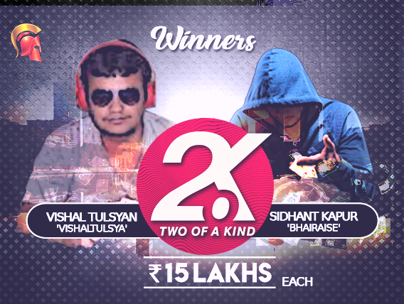 Sidhant Kapur and Vishal Tulsyan win August's 2oK on Spartan