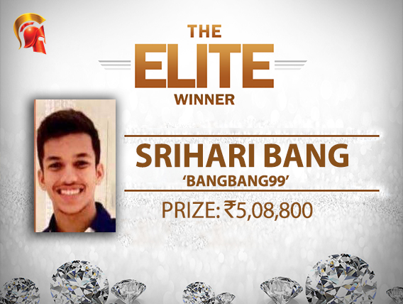 Srihari Bang wins Spartan Elite for 2nd title this week