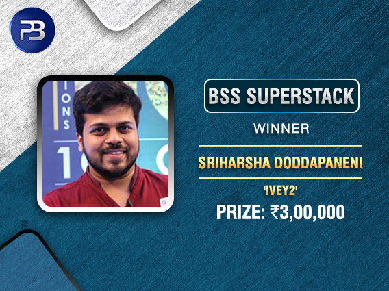 Sriharsha D is new BSS SuperStack winner on PokerBaazi