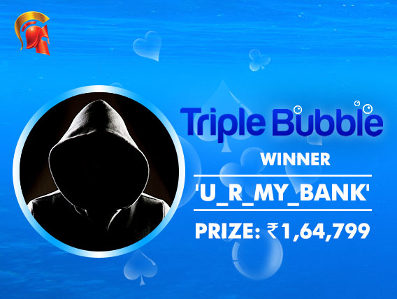 'U_R_MY_BANK' wins Triple Bubble title on Spartan