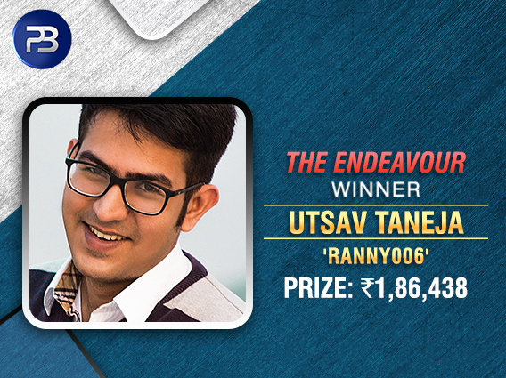 Utsav Taneja is the latest Endeavour champ on PokerBaazi