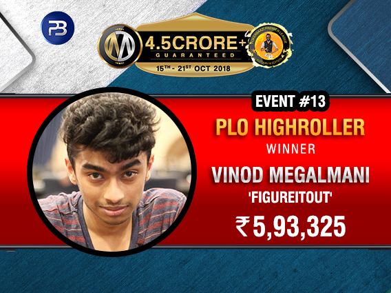 Vinod Megalmani ships PokerBaazi's PPL PLO HighRoller