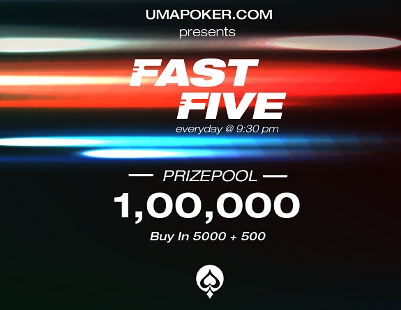 Win big in Uma Poker's daily 'Fast Five' tournament