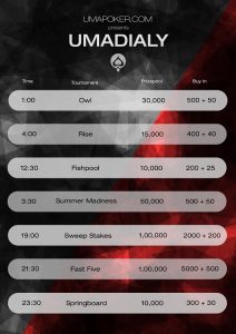 Win big in Uma Poker's daily 'Fast Five' tournament1