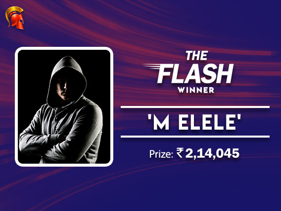 'm elele' wins The Flash on The Spartan Poker