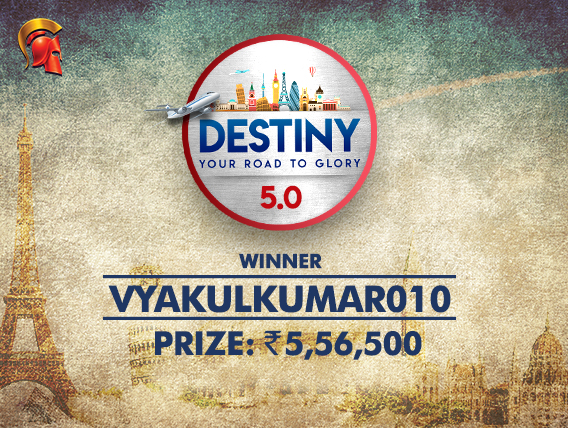 vyakulkumar010 is second Destiny winner on Spartan