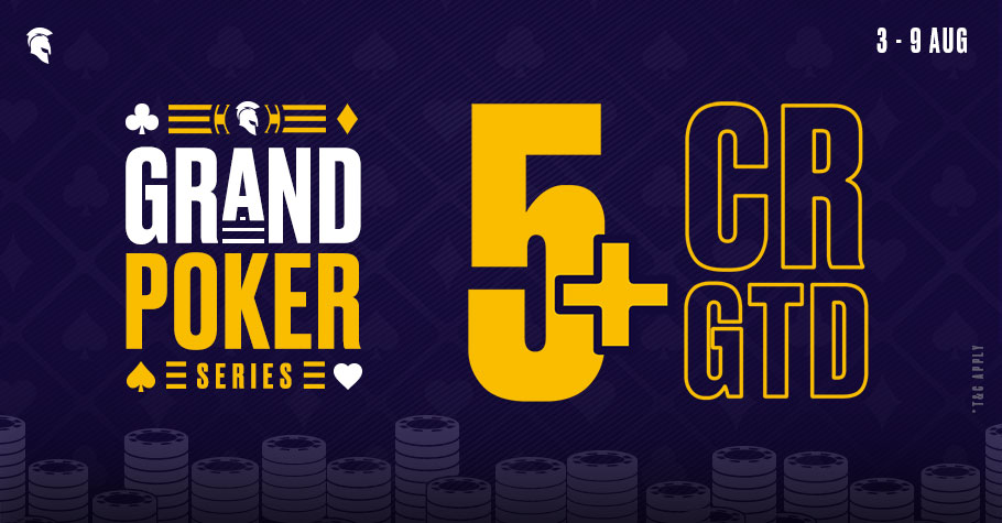 INR 5 Crore GTD Grand Poker Series 4th August to 9th August