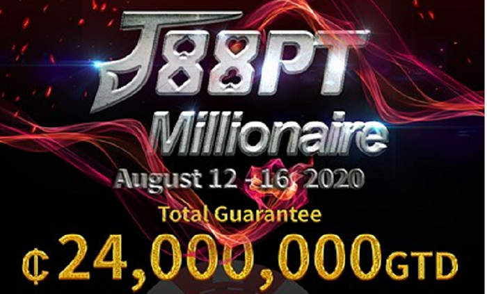 J88Poker to Host ₵24 million GTD J88PT Millionaire!